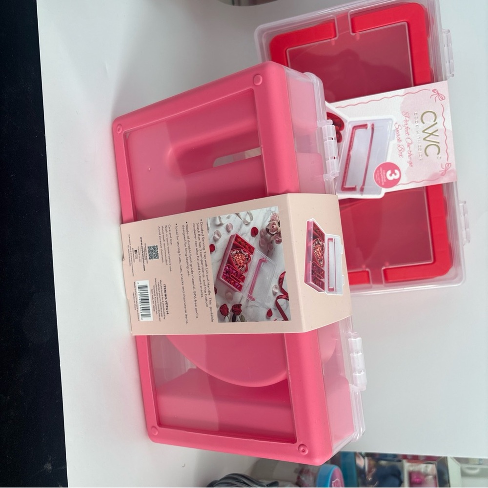 Pink Storage Box with Handle